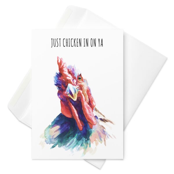 Funny rooster greeting card - Image 3