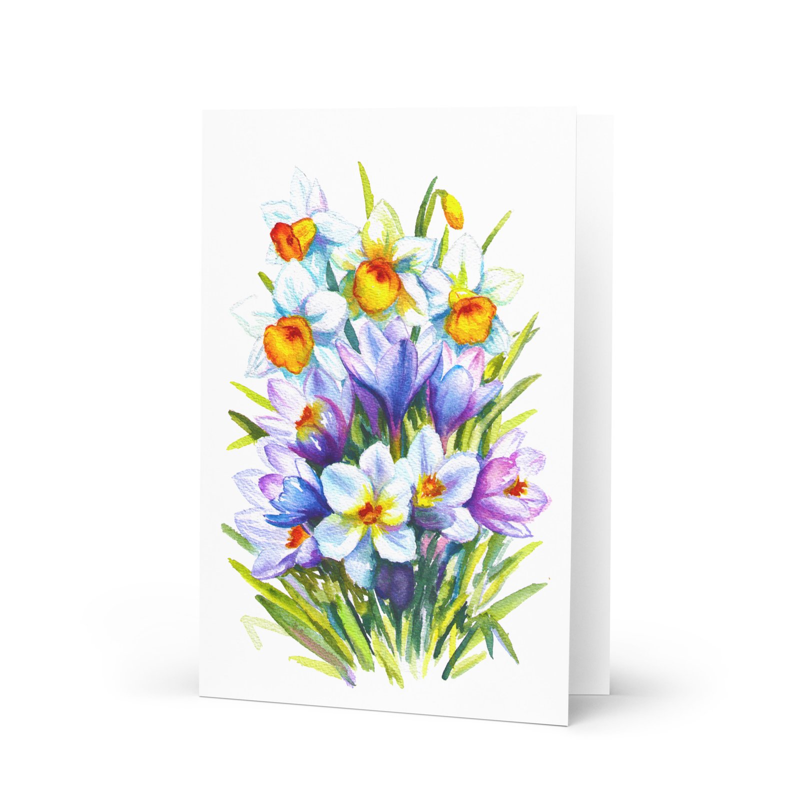 Spring bouquet greeting card