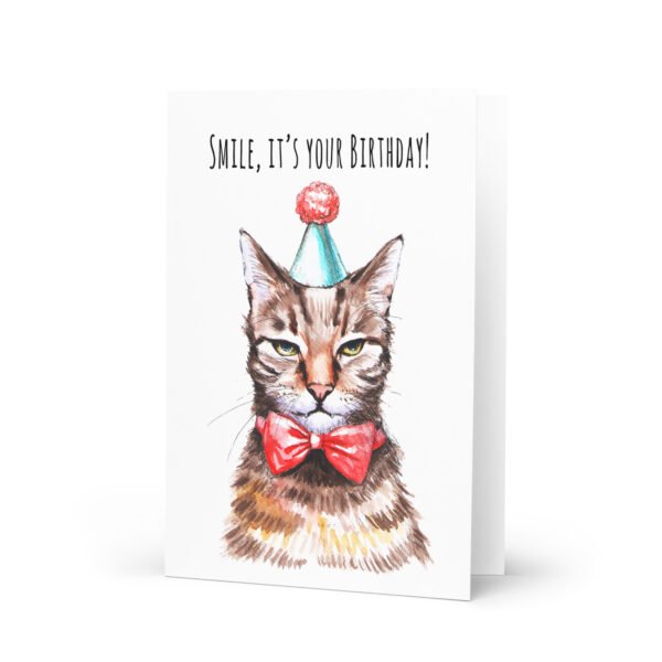 Funny Birthday greeting card for cat lovers