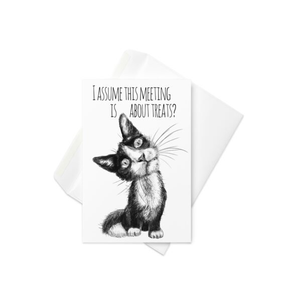Funny cat birthday greeting card - Image 2