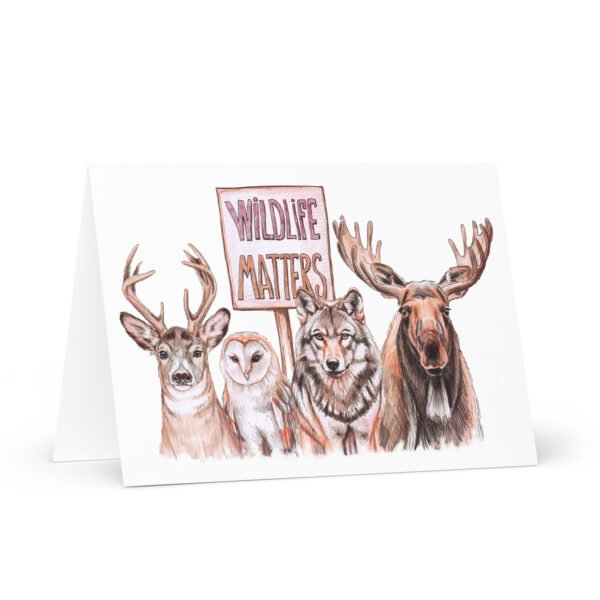 Wildlife, nature lover greeting card