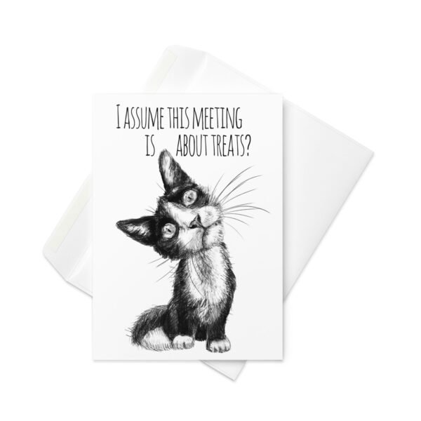 Funny cat birthday greeting card - Image 3